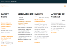 Tablet Screenshot of collegeoptions.org